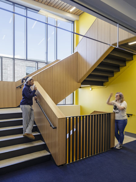 MSSD Secondary School for the Deaf Residence Hall Interior Stairs