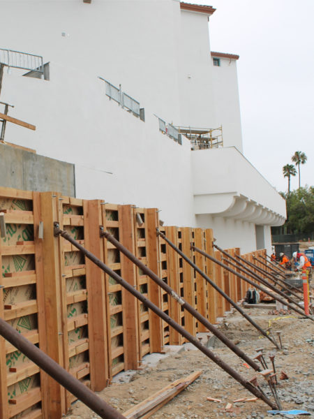 san diego state university aztec retaining wall