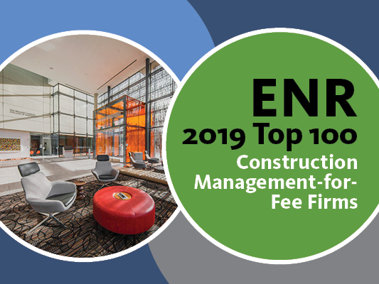 O’Connor joins the ENR 2019 Top 100 Construction Management-for-Fee Firms