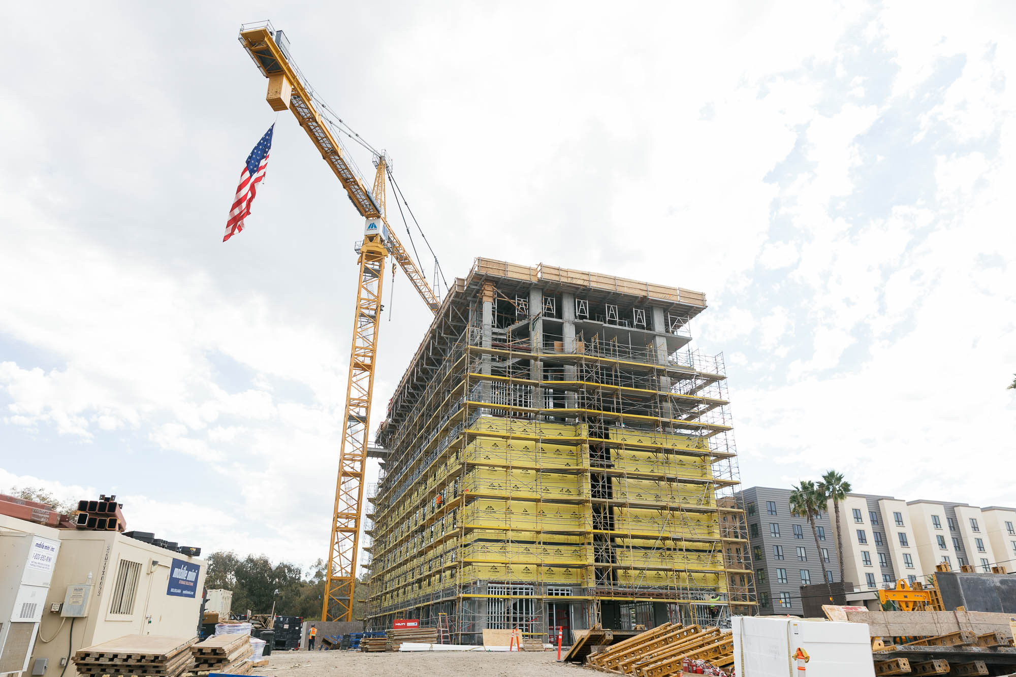 Topping Out Milestone for SDSU’s Evolve Student Housing Project